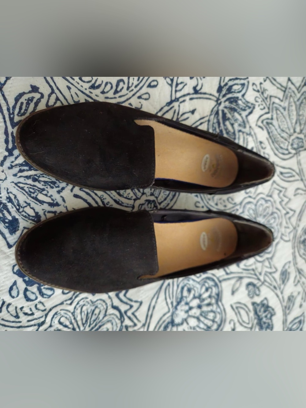 Dr. Scholls black suede loafers. Gently worn. Size 10